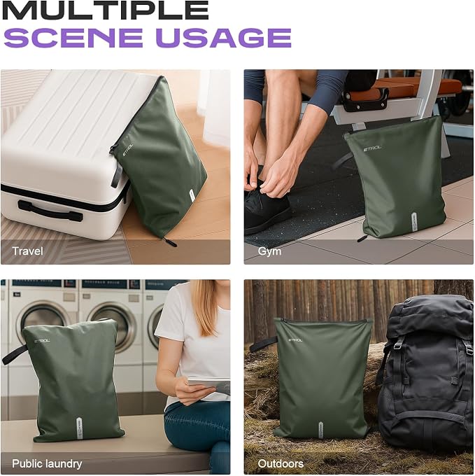 Mesh Laundry Bag for Travel, and Camping – Large Washable Zippered Dirty - Image 8