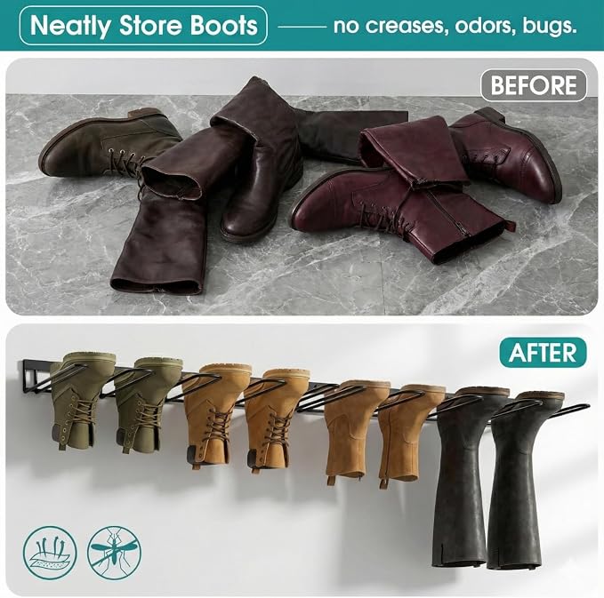 Wall Mount Boot Rack Metal Wader Hangers - Image 2