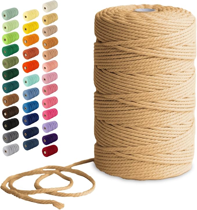 Nook Theory Macrame Cord - 3mm 220 Yards Cotton Rope by NookTheory