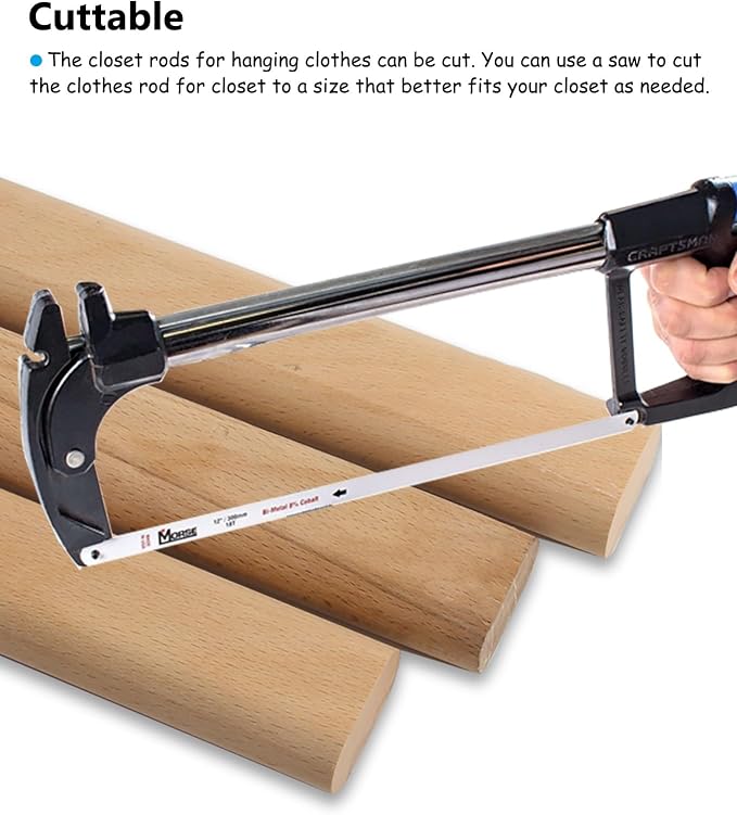 Closet Rod High Weight Closet Rod & Holder - Image 5