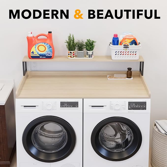 SpaceAid 2-Tier Washer Dryer Countertop, Laundry Topper - Image 6
