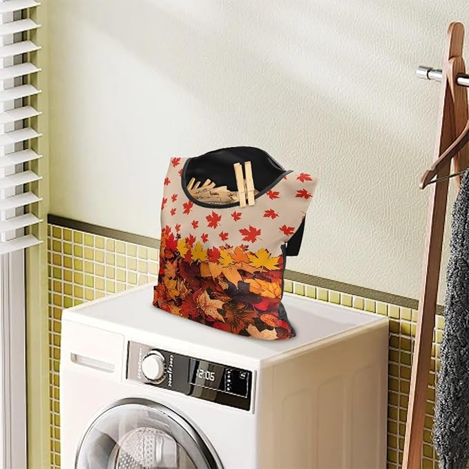 Maple Clothespin Bag Clip Large Capacity Storage Bag Machine Washable - Image 2
