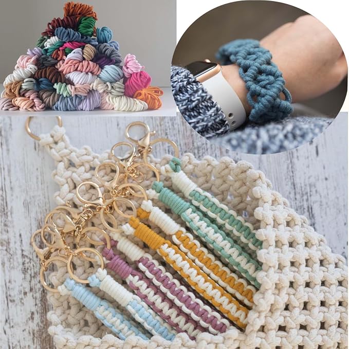 ROPEMATE 100% Cotton Macrame Cord 3mm x110Yards Soft Double Braided Cotton Rope - Image 6