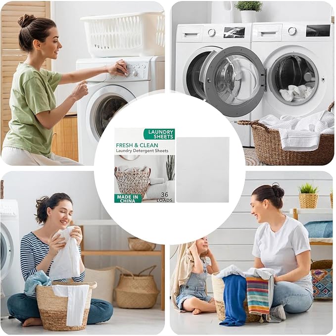 Laundry Detergent Sheets, Scented Cleaning Sheet, Odor Removal Sheets - Image 5