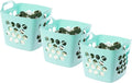 Flexible Plastic Carry Laundry Basket Holder Square Storage Hamper by Basicwise
