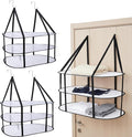 CINPIUK 2 Pcs 3-Tier Sweater Drying Rack Over The Door, Foldable Mesh Hanging by CINPIUK