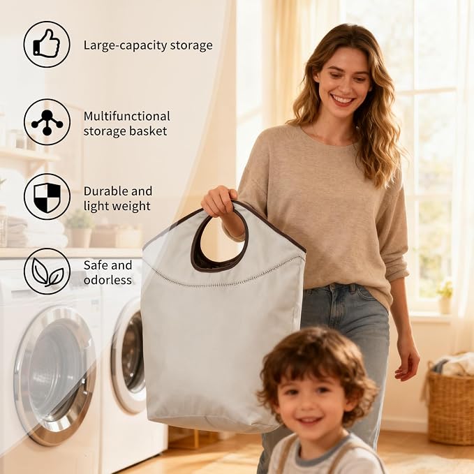 90L Foldable Storage Hamper Bag - Image 6