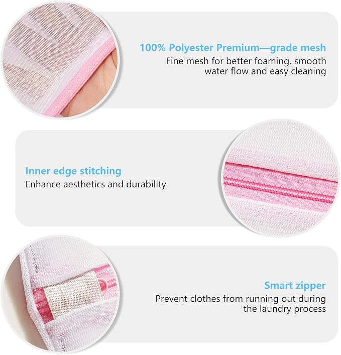 2PCS X-Large Heavy-Duty Mesh Laundry Bag: Ideal - Image 4
