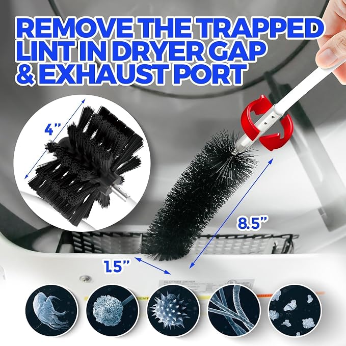 Holikme 20 Feet Dryer Vent Cleaner Kit, Flexible Lint Brush - Image 4