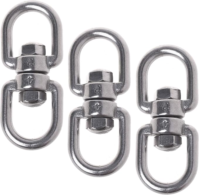 Cosmos Pack of 3 Smooth Hanging Basket Spinners Swivel Hook by Unknown