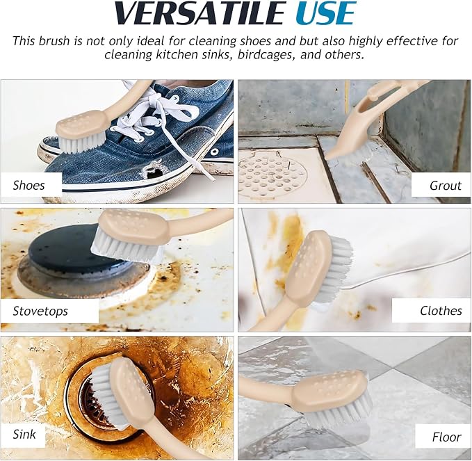 2 Pcs Shoe Washing Brush and Laundry Scrubber Brush Set - Image 7