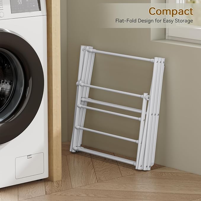 KINGBOARD Clothes Drying Rack, Collapsible Drying Rack Clothing - Image 7