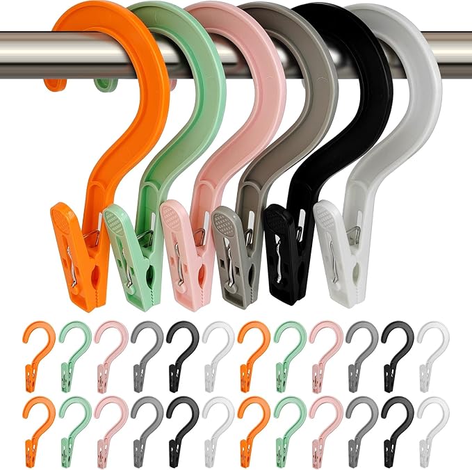 Laundry Hooks Boot Hangers Plastic Clothes Pins Hanger Clips by Mugtel