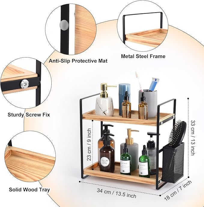 LEMIKKLE Bathroom Counter Organizer - Image 3