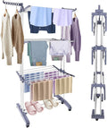 Clothes Drying Rack Foldable Drying Rack Clothing, Oversize 4 Tier Clothes by Pheluoca