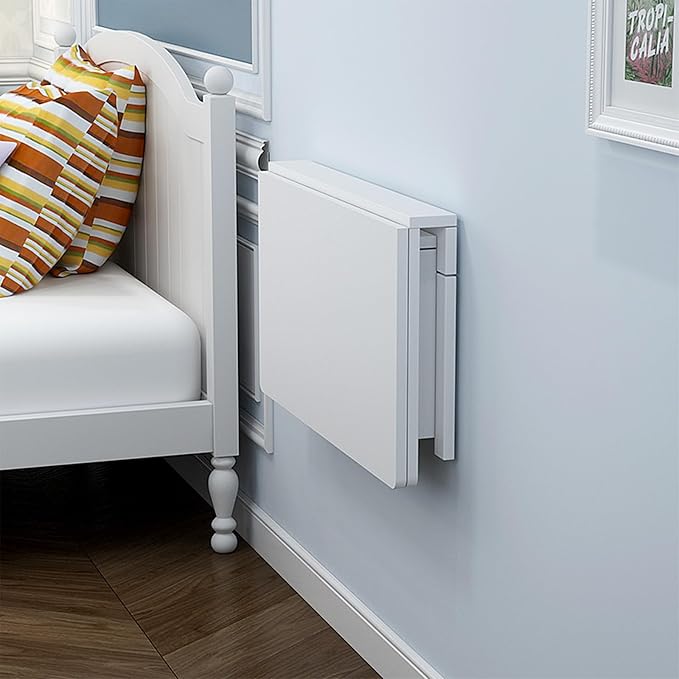 MM MELISEN Wall Mounted Folding Table, 23.6"L x 15.7"W, Space-Saving Design by MMMELISEN