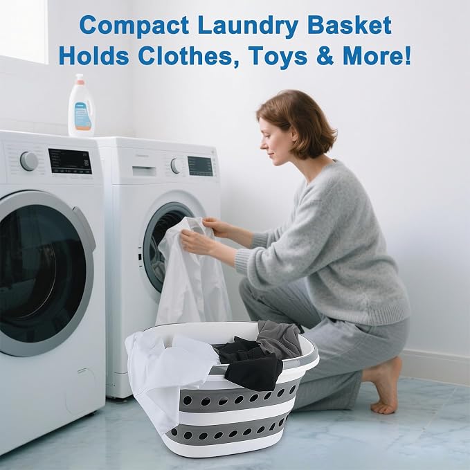 28L Collapsible Laundry Basket - Image 5