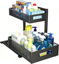 Under Sink Organizer, Adjustable Height 2 Tier Under Sink Organizers and by UINOFLE