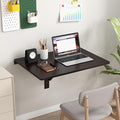 Wall Mounted Folding Table, 31.5" x 23.5" Floating Desk by SILKYDRY