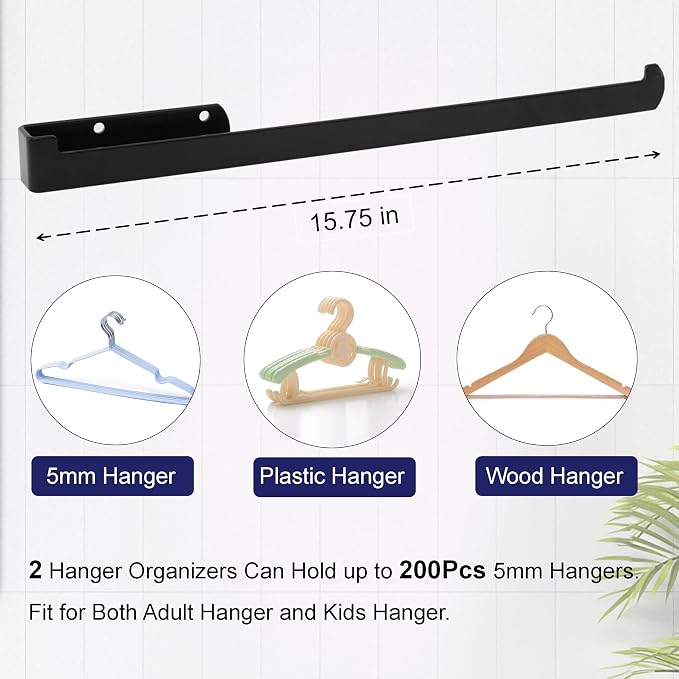 2 Pack Hanger Holder, Hanger Storage Rack - Image 2