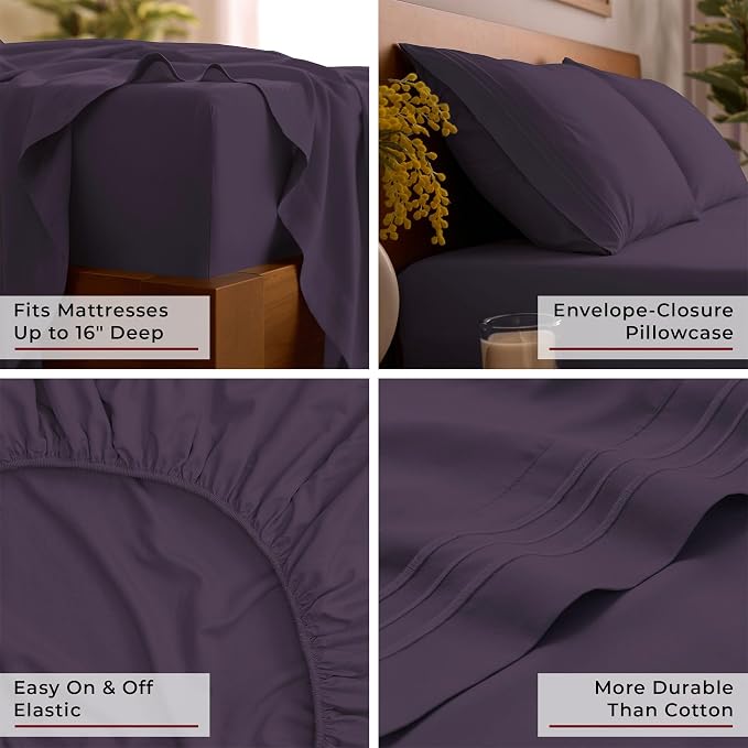 Mellanni California King Sheet Set - Image 5