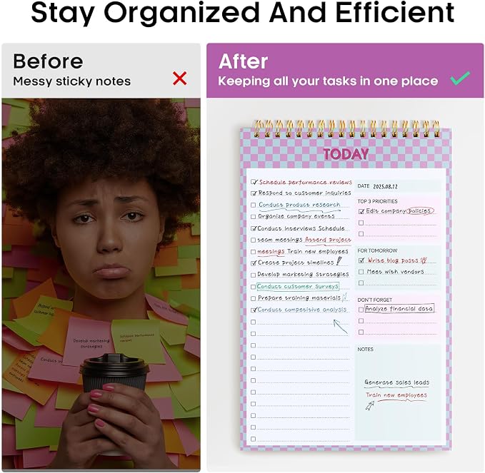 Taja 6 Pack of To Do List Notepad - Image 6