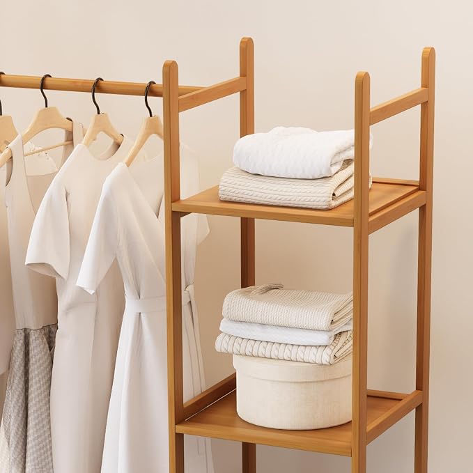Bamboo Clothes Rack, Garment Rack - Image 6