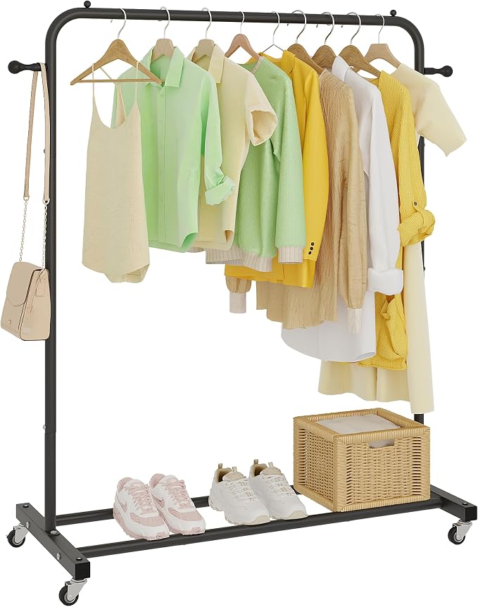 Sywhitta Clothing Rack on Wheels by haseverythingyouneed