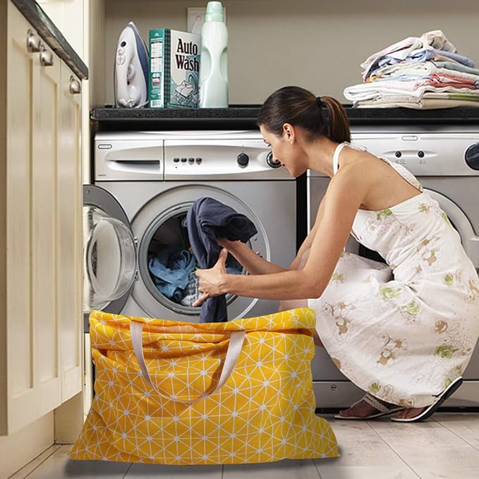 Extra Large Laundry Bag with Drawstring and Handle, Heavy Duty Travel Dirty - Image 6