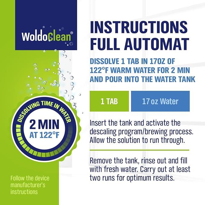 WoldoClean Coffee Machine Cleaner & Descaler Tablets - Image 9