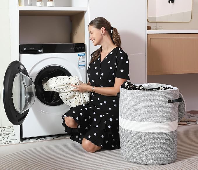Extra Large Cotton Rope Storage Basket - Image 9