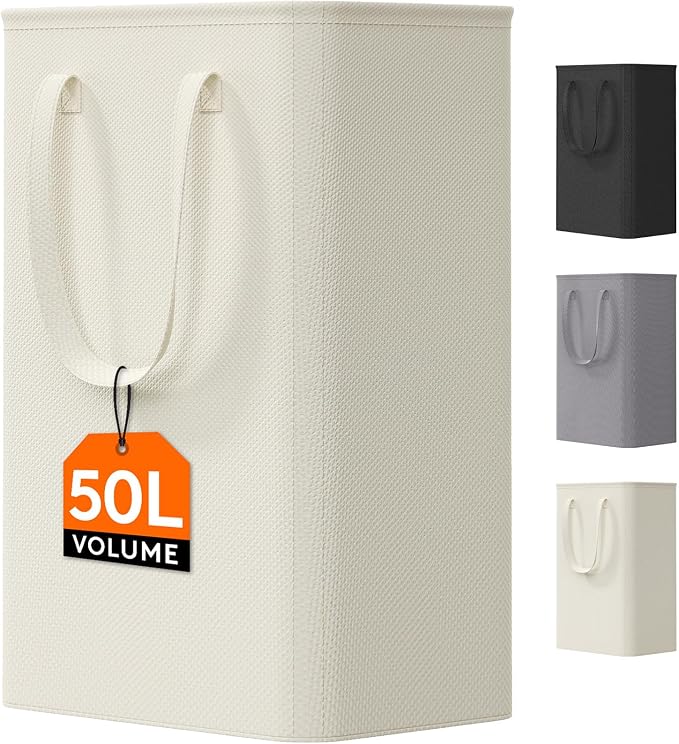 Lifewit 50L Slim Laundry Hamper, Narrow Small Laundry Basket by Lifewit