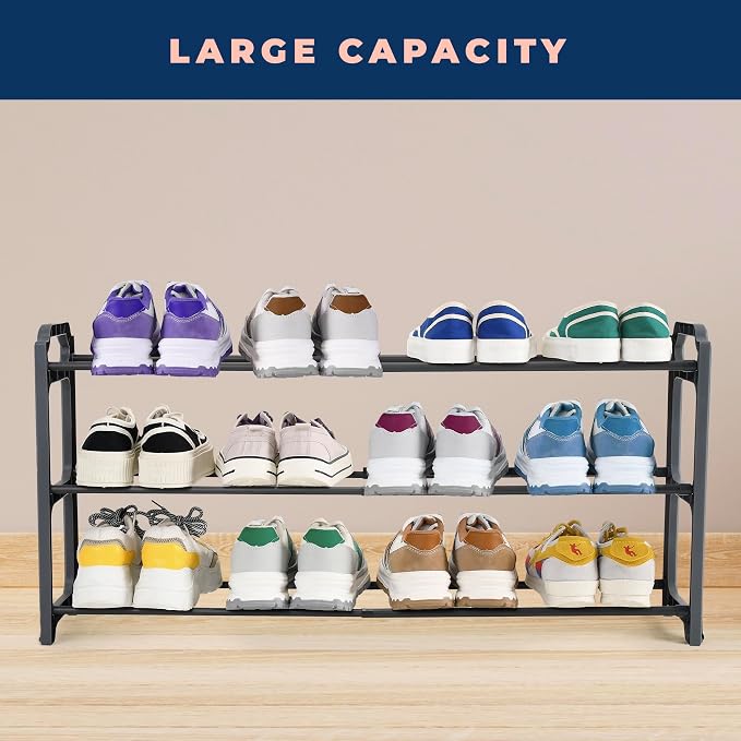 Happhom 3-Tier Expandable Shoe Organizer - Image 3