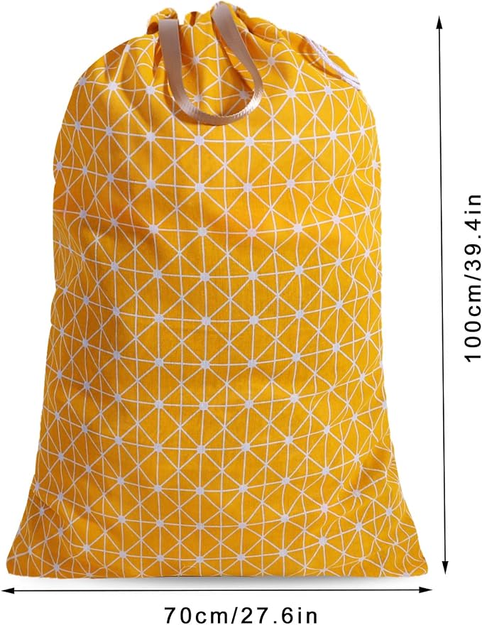 Extra Large Laundry Bag with Drawstring and Handle, Heavy Duty Travel Dirty - Image 2