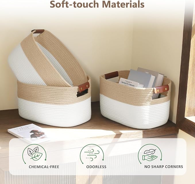 Cotton Rope Basket, Storage Baskets - Image 7