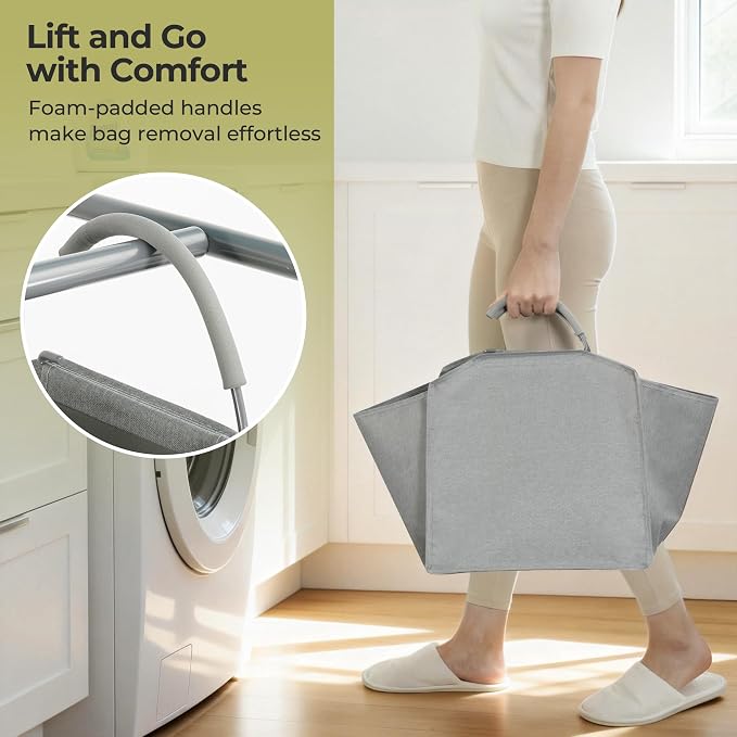 150L 3-Tier Vertical Laundry Hamper Sorter - Image 5
