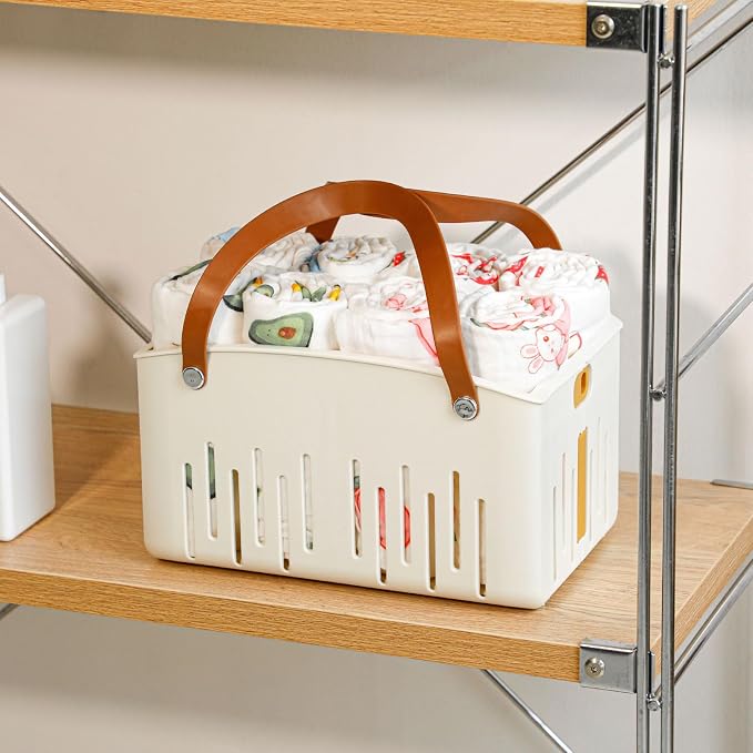 Portable Shower Caddy Basket for Bathroom, Plastic Foldable Storage Organizer - Image 7
