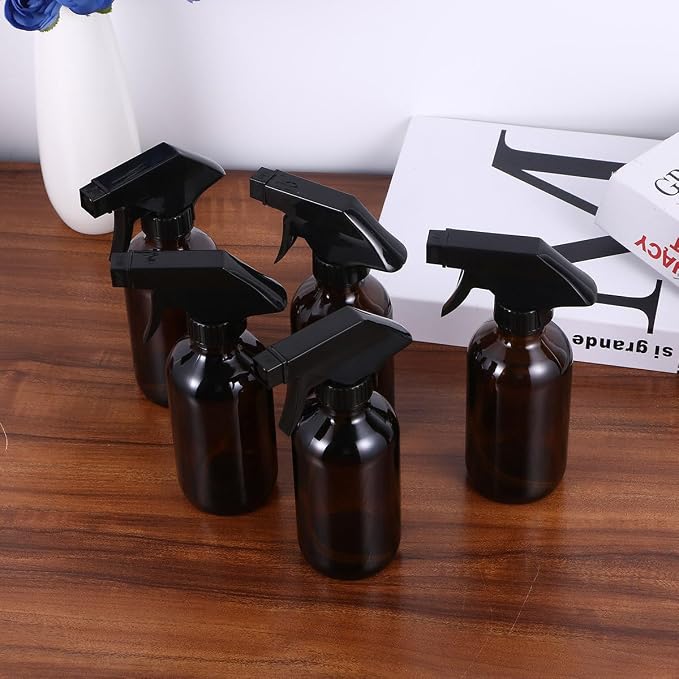 4pcs 250ml Brown Glass Spray Bottles - Image 9