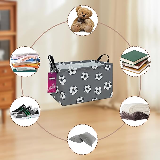 Rectangular Storage Basket Fabric Organizer Bin - Image 5