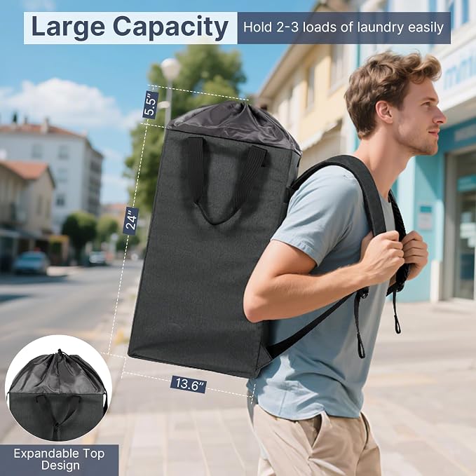 Bukere Laundry Backpack for College Students Dorm Essentials, Extra Large 90L - Image 2