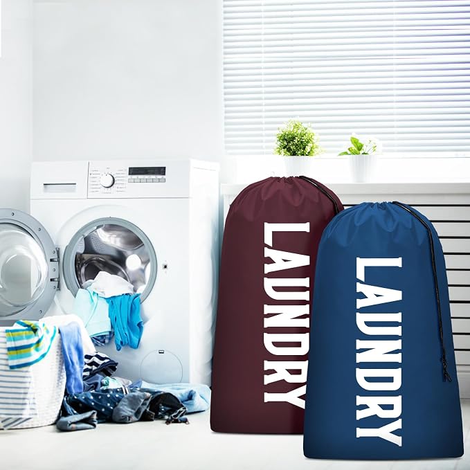 Laundry Bag, Travel Laundry Bag Machine Washable Dirty Clothes Organizer - Image 2