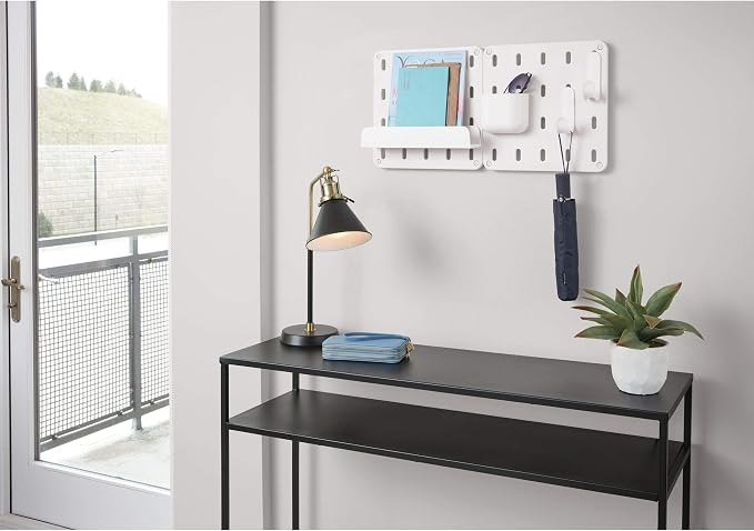 iDesign Cade BPA-Free Plastic Modular Hanging Pegboard Organizer Single Storage - Image 6