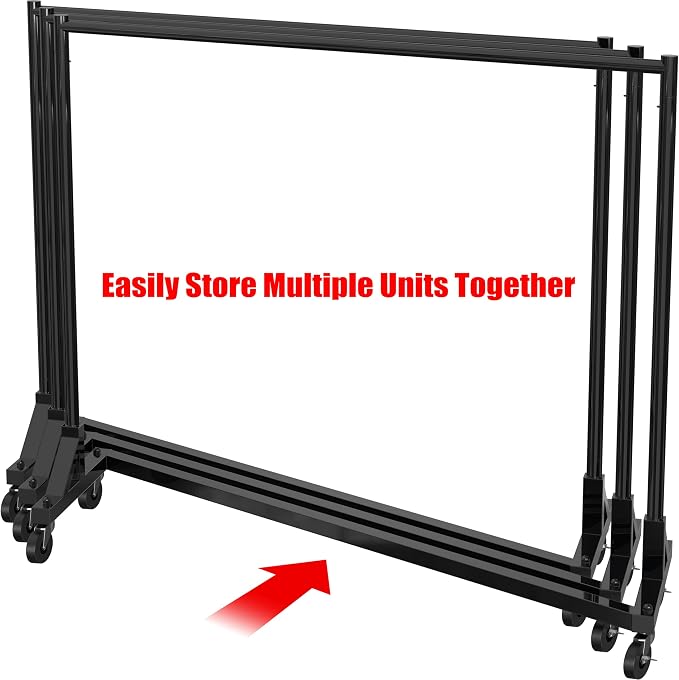 Simple Houseware Industrial Grade Z-Base Garment Rack, 500lb Load - Image 5