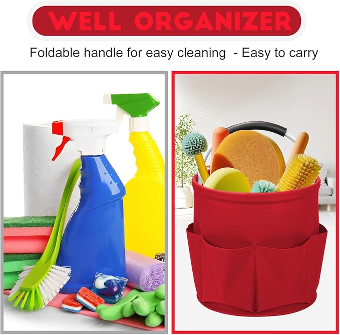 Cleaning Caddy for Cleaning Supplies, 17L Cleaning Supply Caddy - Image 4
