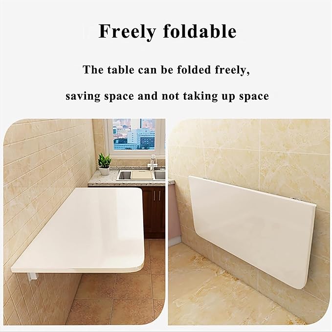 Wall-Mounted Drop Leaf Table, Folding Wall Desk, Wall Mounted Folding Table - Image 2