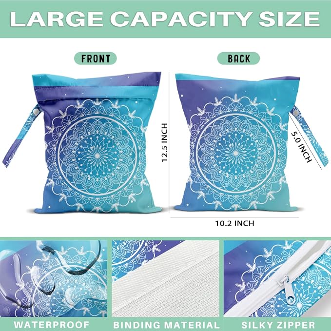 Mandala Large Wet Bag Travel Laundry Bags - Image 2