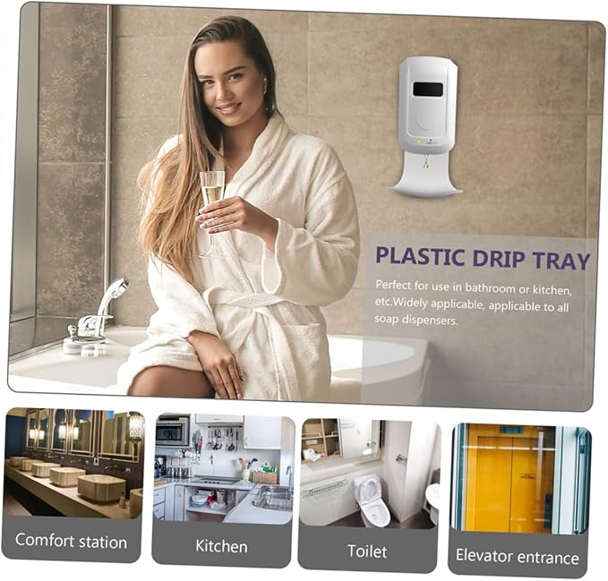2pcs Abs Plastic Soap Tray Laundry Detergent Drip Catcher Laundry Dispenser - Image 3