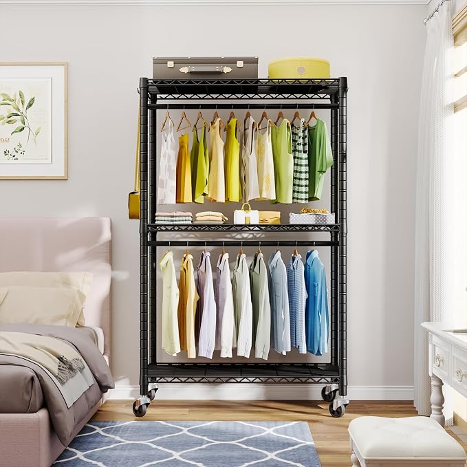 FUTASSI P3 Rolling Clothes Rack, Clothing Racks - Image 2