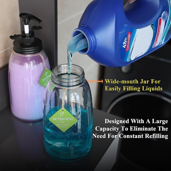 Liquid Laundry Detergent Dispenser, Besuerte Set of 2 Laundry Detergent - Image 4