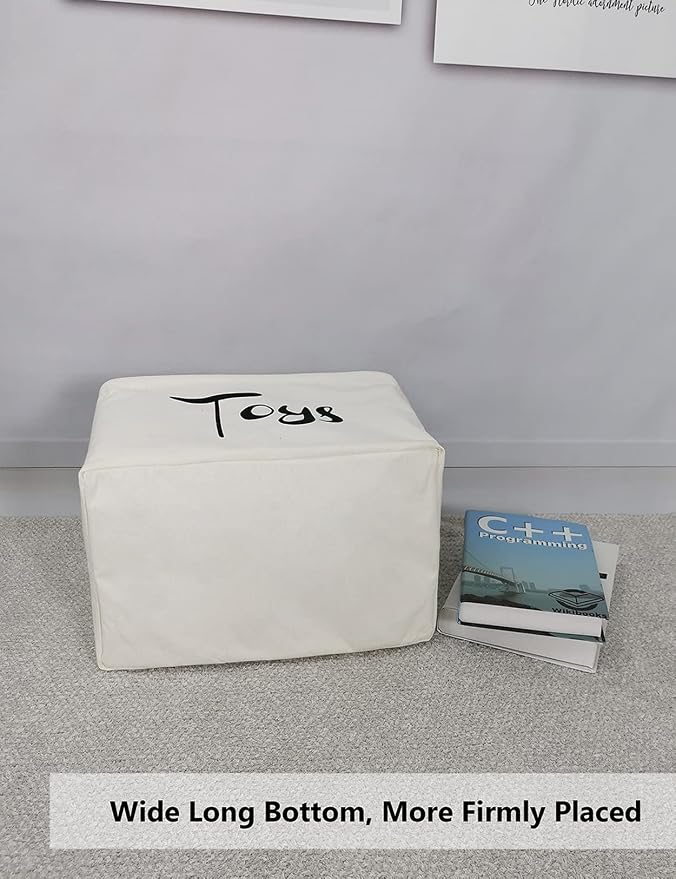 QUEENLALA Rectangular Laundry Hamper/Foldable Nursery Laundry Basket - Image 6